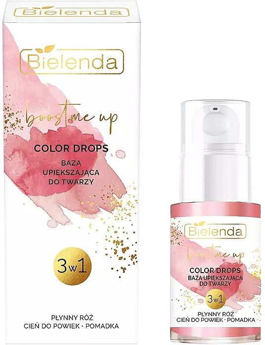 Bielenda Boost Me Up Color Drops Краплі для макіяжу 3 в 1 - фото N1