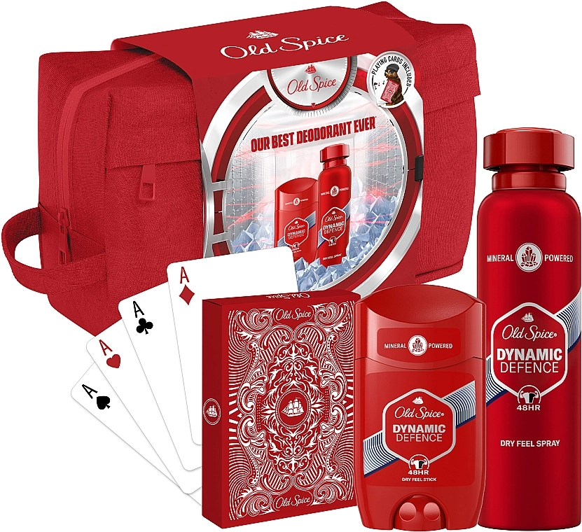 OLD SPICE Набор Dynamic Defence (deo/65ml + deo/spray/200ml + bag) - фото N1