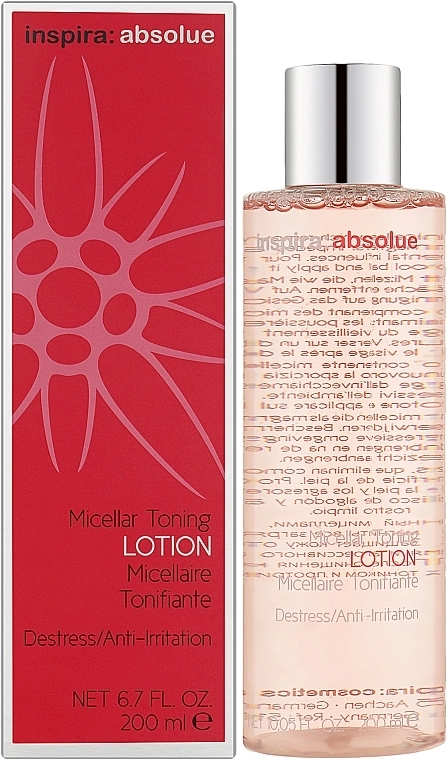 Inspira:cosmetics Міцелярний тонік для обличчя Inspira:absolue Micellar Toning Lotion - фото N2