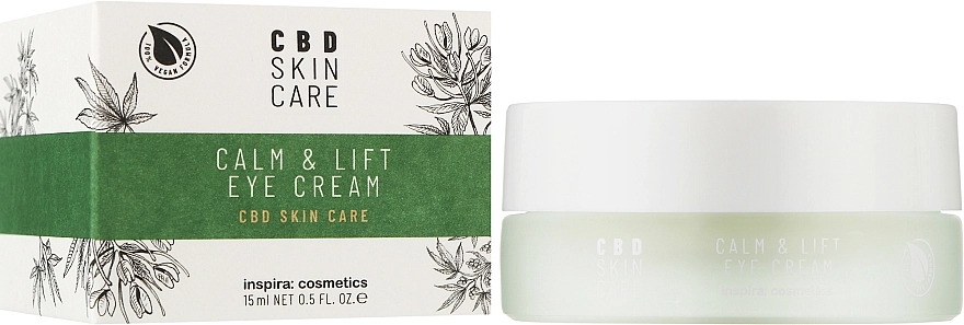 Inspira:cosmetics Крем с маслом конопли вокруг глаз "Успокоение и лифтинг" CBD Skin Care Calm&Lift Eye Cream - фото N2