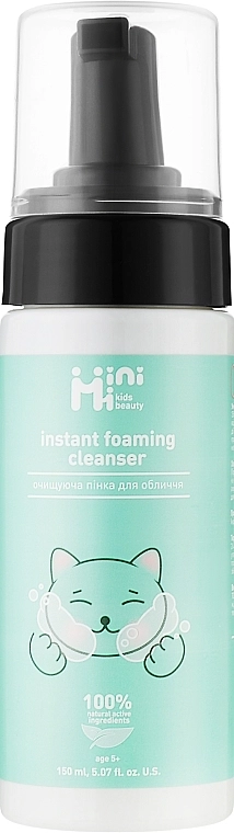 MiniMi Очищуюча пінка для обличчя Kids Beauty Instant Foaming Cleanser - фото N1
