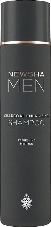 Newsha Увлажняющий шампунь для ежедневного применения Men Charcoal Energizing Shampoo - фото N2
