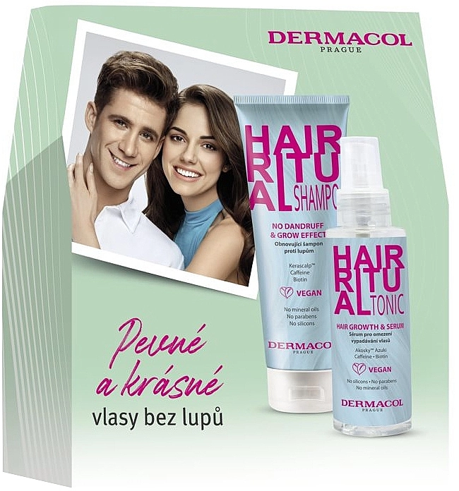 Dermacol Набір для стимуляції росту волосся Hair Ritual (shm/250ml + ser/100ml) - фото N1