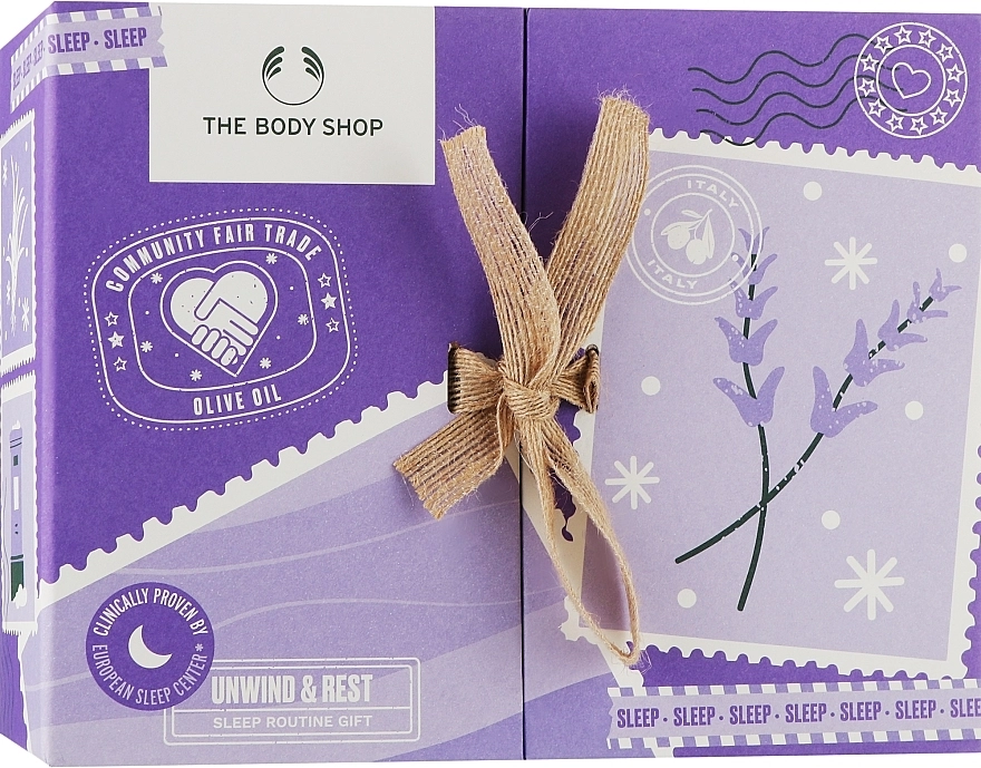 The Body Shop Набір Lavender & Vetiver Sleep (gel/200ml + oil /9ml + b/cr/200ml + spray /100ml) - фото N1