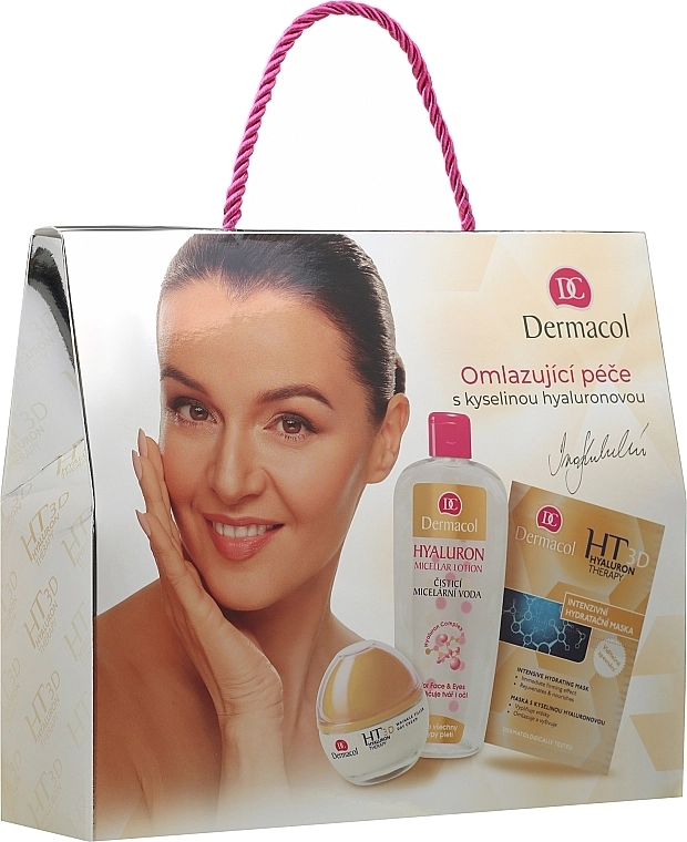 Dermacol Набір Hyaluron Therapy 3D (cr/50ml + mask/16ml + micel/water/400ml) - фото N1