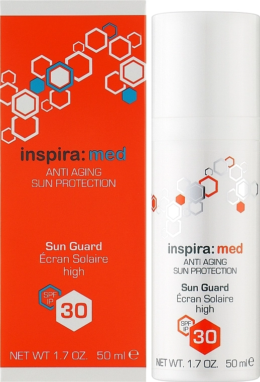 Inspira:cosmetics Солнцезащитный anti-age крем SPF 30 Med Anti-Aging Sun Guard - фото N4