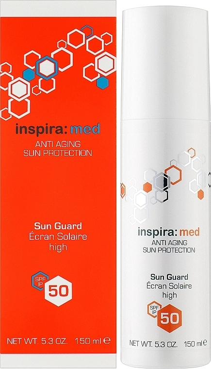Inspira:cosmetics Солнцезащитный anti-age крем SPF 50 Med Anti-Aging Sun Guard - фото N2