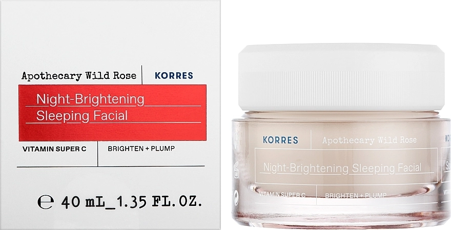 Korres Осветляющий ночной крем для лица Apothecary Wild Rose Night-Brightening Sleeping Facial - фото N2