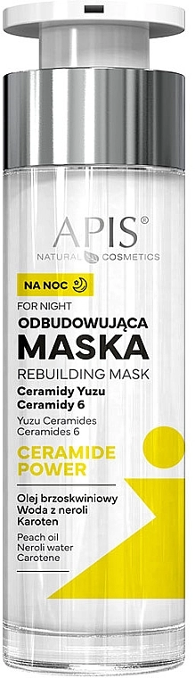 APIS Professional Восстанавливающая ночная маска для лица Apis Ceramide Power Revitalizing Night Face Mask - фото N1