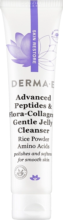 Derma E Усовершенствованное очищающее средство для лица с пептидами и коллагеном Skin Restore Advanced Peptides & Flora-Collagen - фото N1