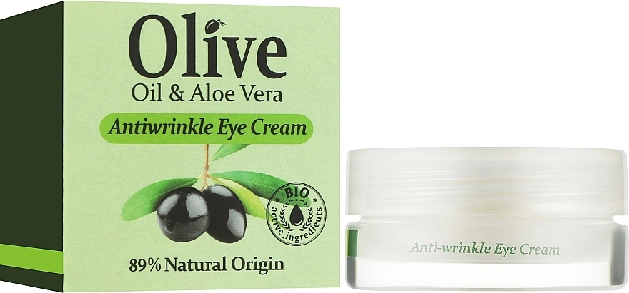 Madis Крем для зони навколо очей проти зморщок HerbOlive Eye Cream - фото N2