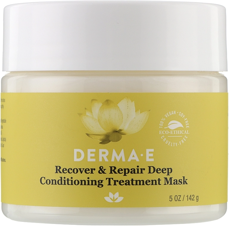 Derma E Восстанавливающее средство для глубокого кондиционирования волос Recover & Repair Deep Conditioning Treatment Mask - фото N1