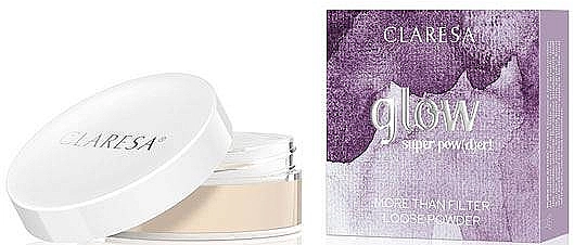 Claresa Glow Super Powder Розсипчаста пудра для обличчя - фото N1