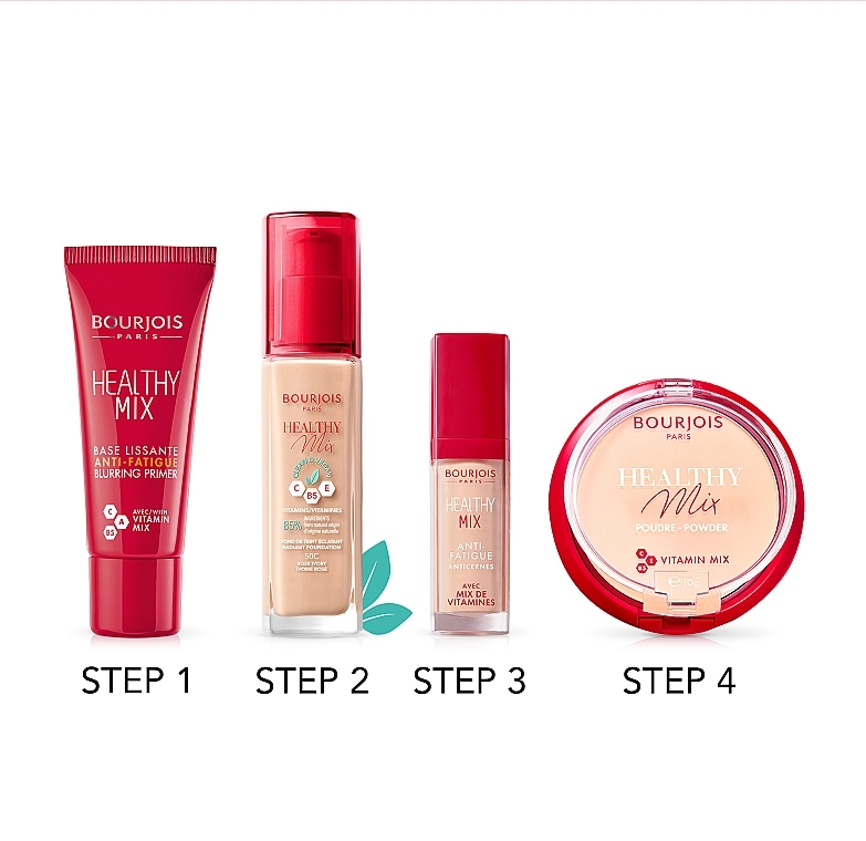 Зволожуюча тональна основа - Bourjois Healthy Mix Clean & Vegan, 53W - Light Beige, 30 мл - фото N4