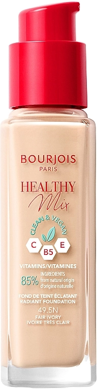Bourjois Healthy Mix Clean & Vegan Зволожувальна тональна основа - фото N2