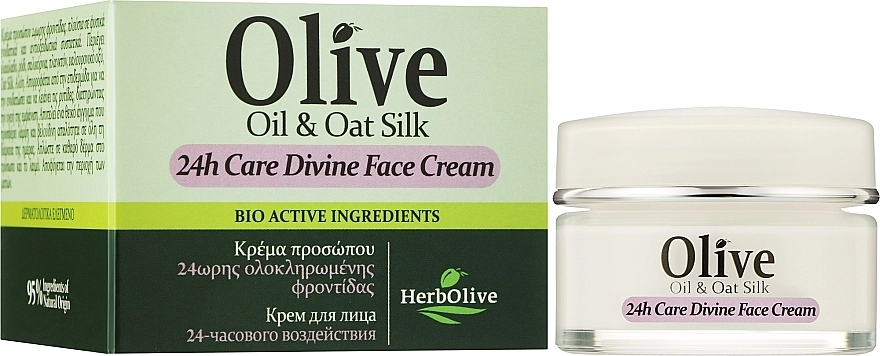 Madis Крем для лица "Уход 24 часа" HerbOlive 24h Care Divine Face Cream - фото N2