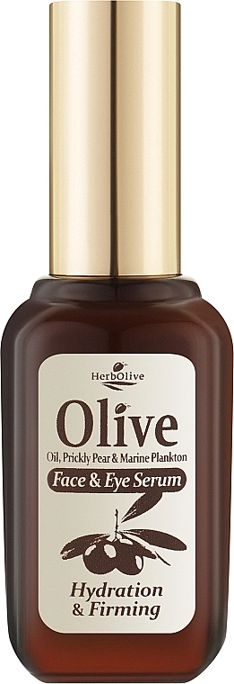 Madis Зволожувальна сироватка для обличчя та очей HerbOlive Face & Eye Serum Hydration-Firming - фото N1