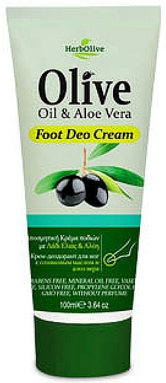 Madis Крем-дезодорант для ніг HerbOlive Foot Deodorant Cream - фото N1