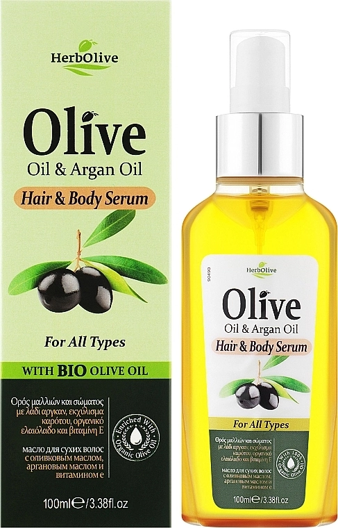 Madis Сироватка для волосся і тіла HerbOlive Hair & Body Serum For All Types - фото N2