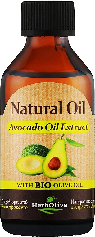 Madis Натуральна олія з екстрактом авокадо HerbOlive Natural Oil Avocado Olie - фото N1