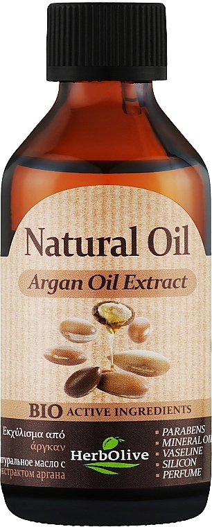 Madis Натуральна олія з екстрактом аргани HerbOlive Natural Oil Argan Olie - фото N1