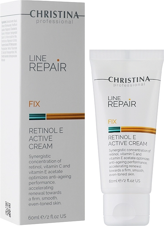 Крем із ретинолом та вітаміном Е для обличчя - Christina Line Repair Fix Retinol E Active Cream, 60ml - фото N2