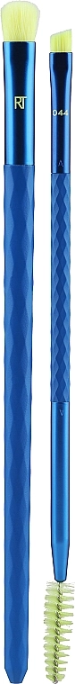 Real Techniques Набор кистей для макияжа глаз Prism Glo Eye Shadow Brow Duo Eye Brush Set - фото N1