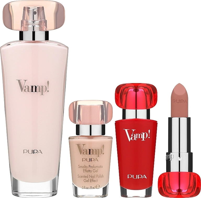 Pupa Vamp Pink Набір (edp/50ml + lipstick/3,5g + nail/polish/9ml) - фото N2