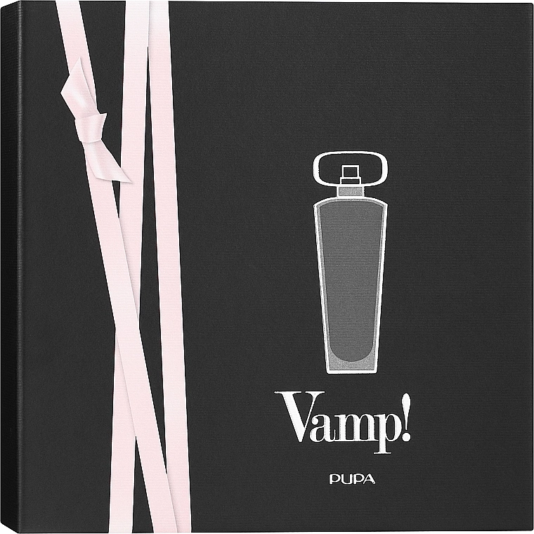 Pupa Vamp Black Набор (edp/50ml + mascara/9ml + nail/polish/9ml) - фото N1