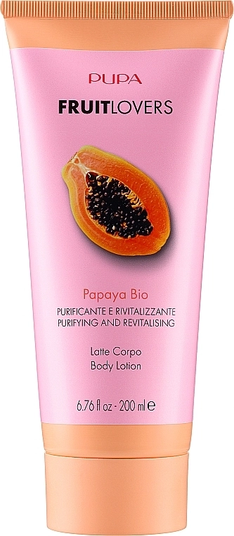 Pupa Набір Fruit Lovers Papaya (body/lotion/200 + box) - фото N2