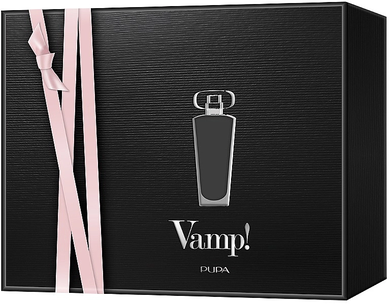 Pupa Vamp Black Набор (edp/100ml + mascara/9ml + eye/pencil/0,35g) - фото N1