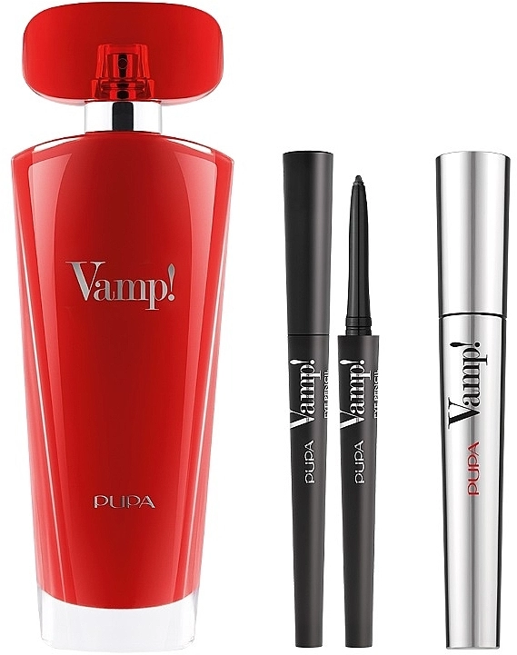 Pupa Vamp Red Набір (edp/100ml + mascara/9ml + eye/pencil/0,35g) - фото N2