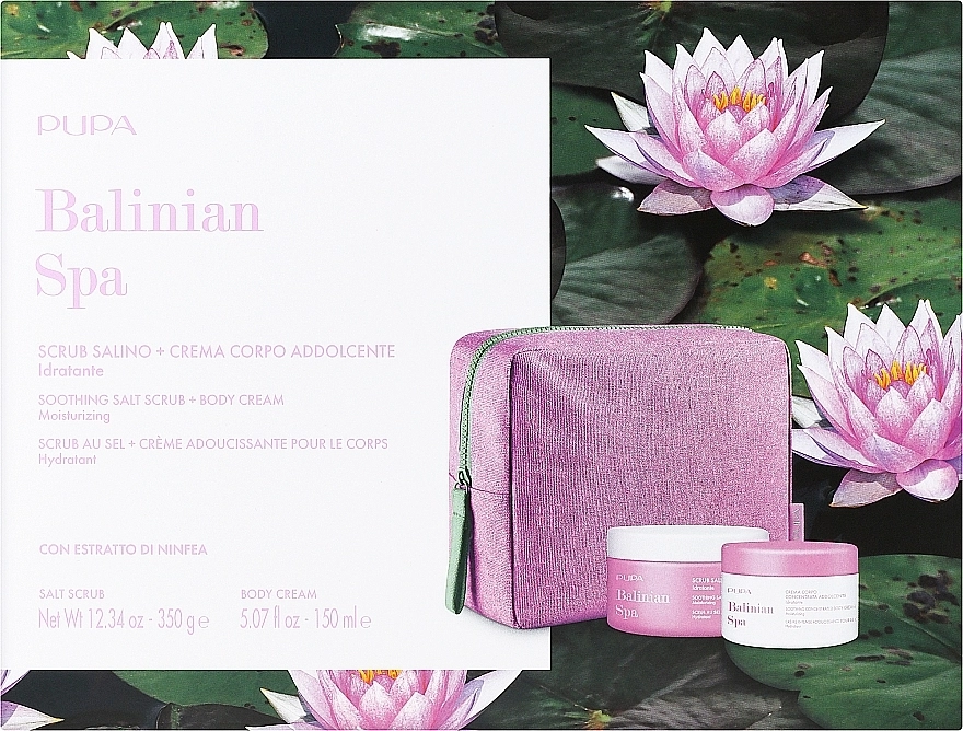 Pupa Набор Balinian Spa Kit 3 (scrub/350g + b/cr/150ml + bag) - фото N1