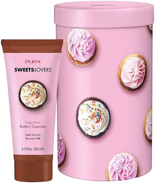 Pupa Набір Sweets Lovers Buttery Cupcake Kit 1 (sh/milk/200ml + box) - фото N1