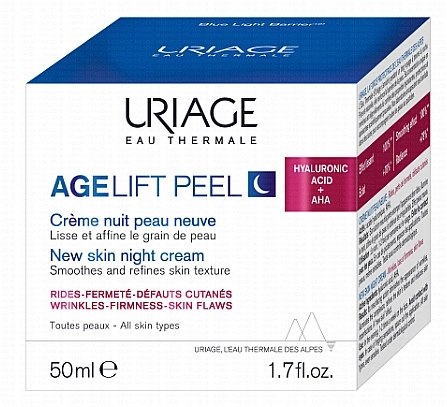 Uriage Нічний крем для обличчя Age Lift Peel New Skin Night Cream - фото N1