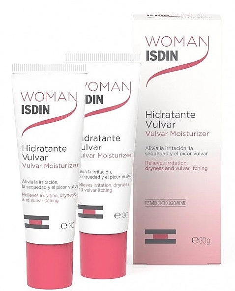 Isdin Набір Woman Vulvar Intimate Moisturizer (intime/cr/2*30ml) - фото N2