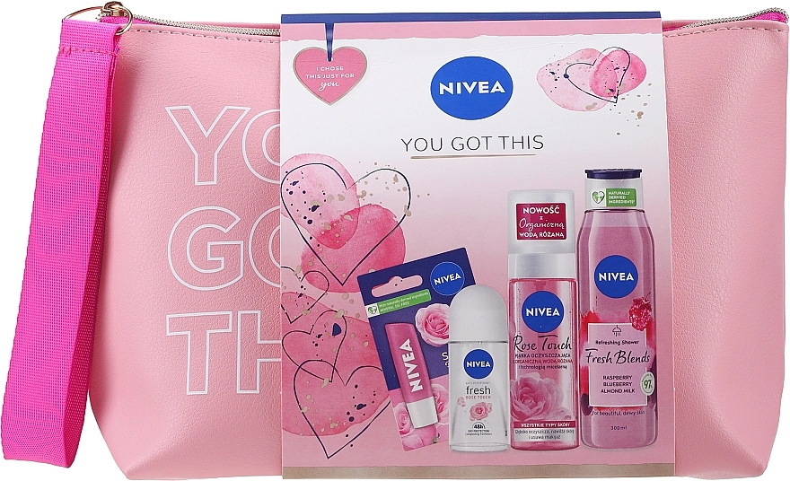 Nivea Набір You Got This (deo/50ml + sh/gel/300ml + lip balm/4.8g + foam/150ml) - фото N2