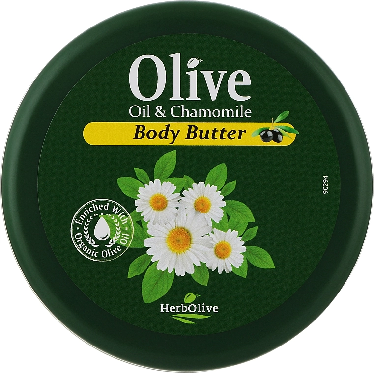 Madis Олія для тіла з екстрактом ромашки HerbOlive Olive Oil & Chamomile Body Butter - фото N1