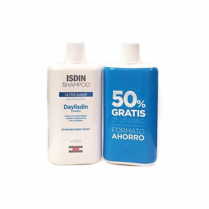 Isdin Набор Daylisdin Ultra Gentle Shampoo (shmp/2x400ml) - фото N1