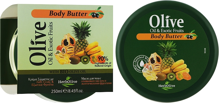 Madis Олія для тіла з екстрактом екзотичних фруктів HerbOlive Olive Oil & Exotic Fruits Body Butter - фото N2