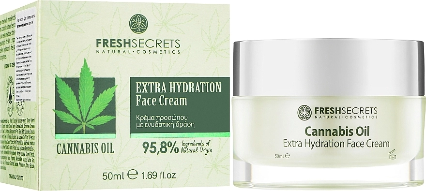 Madis Крем для лица экстраувлажняющий с маслом конопли Fresh Secrets Cannabis Oil Extra Hydration Face Cream - фото N2