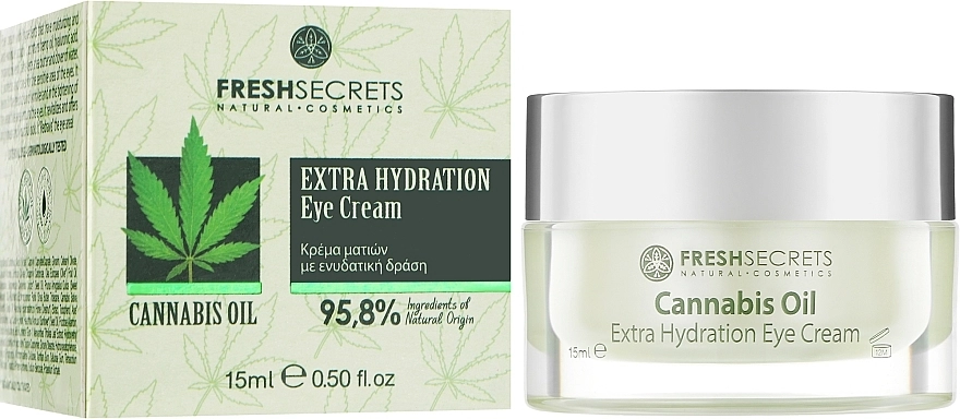 Madis Крем для області навколо очей "Екстразволожувальний" Fresh Secrets Cannabis Oil Extra Hydration Eye Cream - фото N2