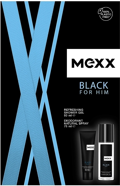 Mexx Black Man Набор (deo/75ml + sh/gel/50ml) - фото N1