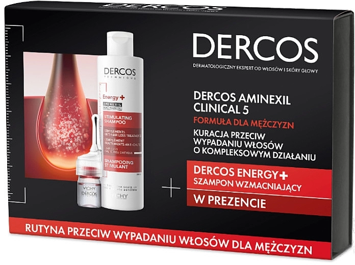 Vichy Набір Dercos Xmas 2022 (shm/200ml + ampul/21x6ml) - фото N1