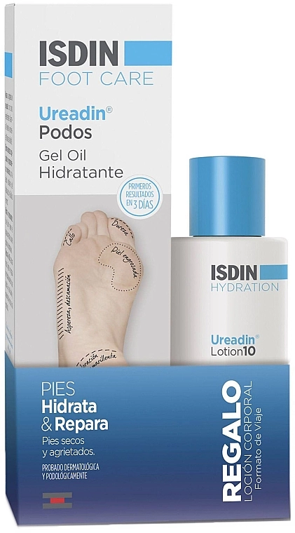 Isdin Набір Ureadin Podos Pack Oil Gel (f/oil/75ml + b/lot/100ml) - фото N1