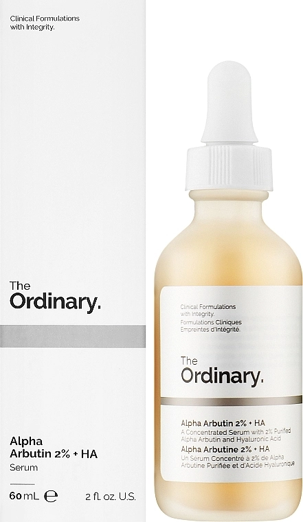 The Ordinary Сироватка для обличчя Alpha Arbutine 2% HA Sérum Hydratant - фото N2