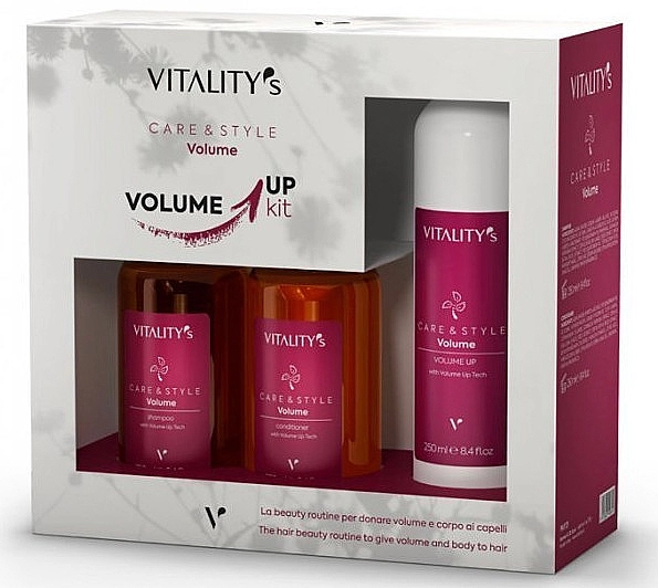 Vitality's Набір C&S Volume Up Kit (shmp/250ml + h/cond/250ml + h/spr/250ml) * - фото N1