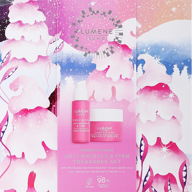 Lumene Набор Lumo Anti-Wrinkle & Firm Treasures Set (f/serum/30ml + f/cr/50ml) - фото N1