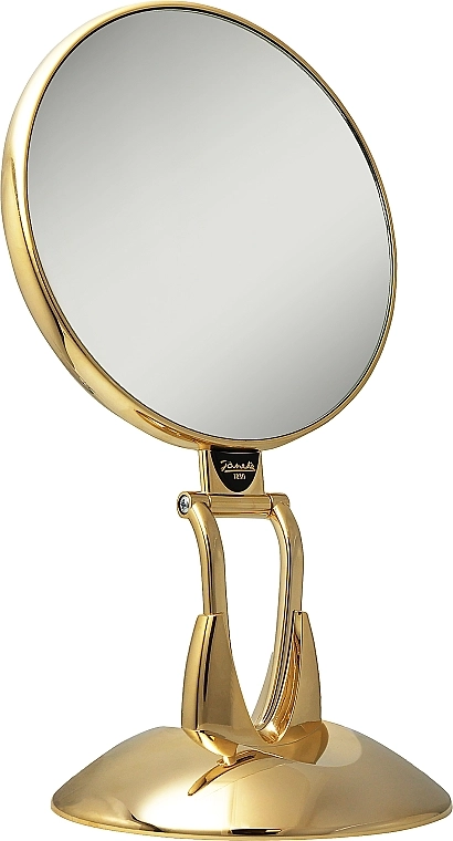Janeke Дзеркало настільне, збільшення x3, діаметр 170 Golden Mirror - фото N1