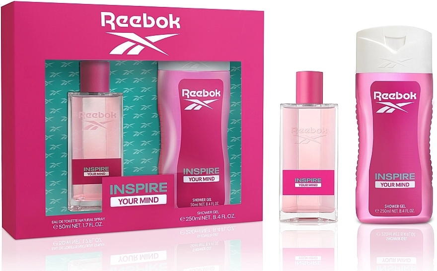 Reebok Inspire Your Mind Набор (edt/50ml + sh/gel/250ml) - фото N1